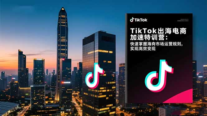 （16535期）TikTok出海电商加速特训营：快速掌握海外市场运营规则，实现高效变现|无忧资源社