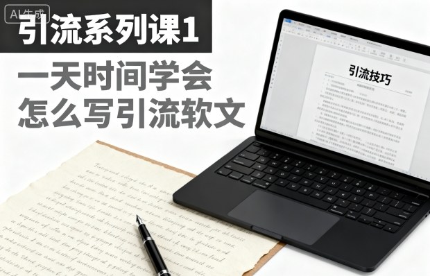 引流系列课1,一天时间学会怎么写引流软文|无忧资源社