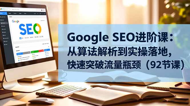 （16576期）Google SEO进阶课：从算法解析到实操落地，快速突破流量瓶颈（92节课）|无忧资源社