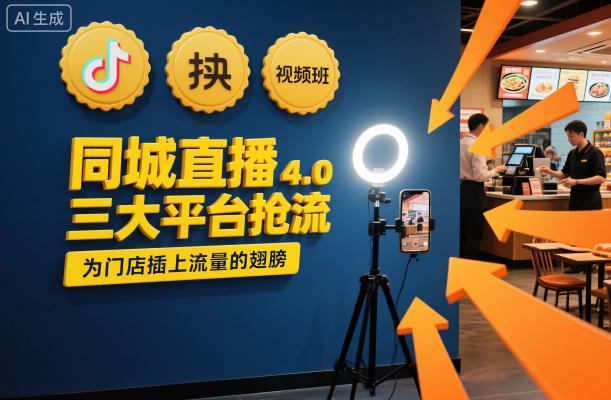 同城直播实操班4.0，三大平台抢流，为门店插上流量的翅膀|无忧资源社