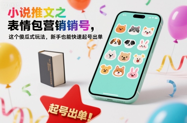 小说推文之表情包营销号，这个傻瓜式玩法，新手也能快速起号出单|无忧资源社