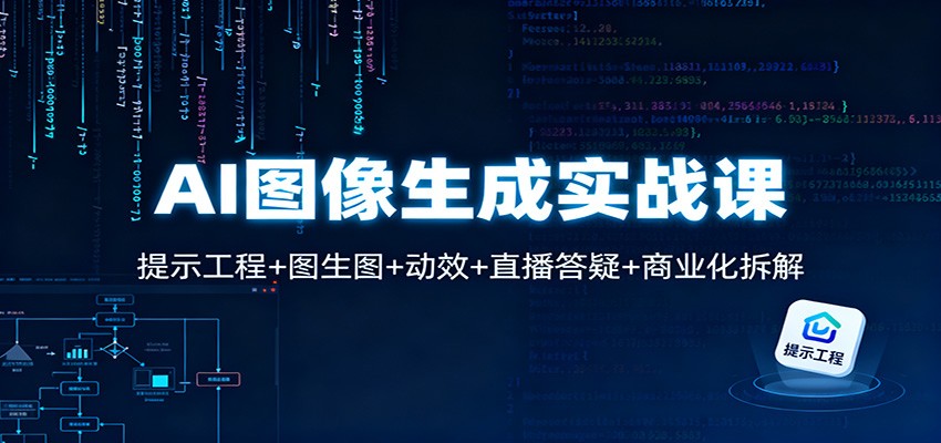 AI图像生成实战课：提示工程+图生图+动效+直播答疑+商业化拆解|无忧资源社