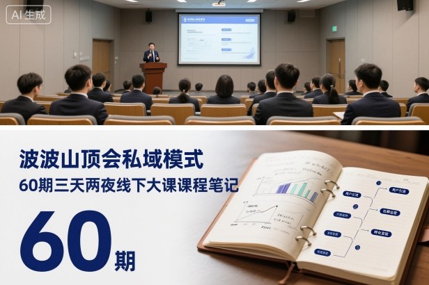 波波山顶会私域模式60期三天两夜线下大课课程笔记（文档）|无忧资源社