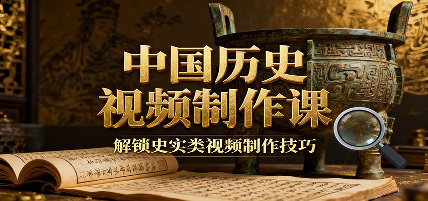 中国历史视频制作课：疆域地图集+参考文案+练习素材，解锁史实类视频制作技巧|无忧资源社