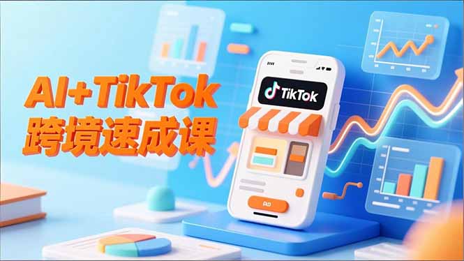（16745期）AI+TikTok跨境速成课，智能翻译、店铺定位、流程拆解，7天高效上线运营|无忧资源社