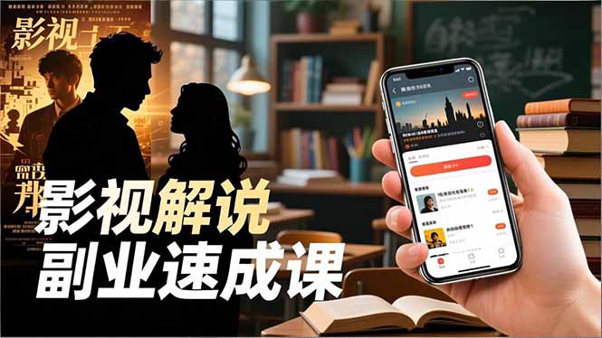 （16740期）Tk影视解说副业速成课，软件安装、全流程实操、爆款预设，新手两周变现|无忧资源社