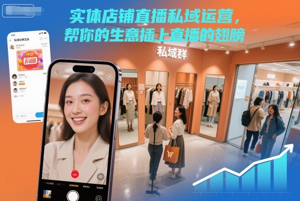 实体店铺直播私域运营，帮你的生意插上直播的翅膀|无忧资源社