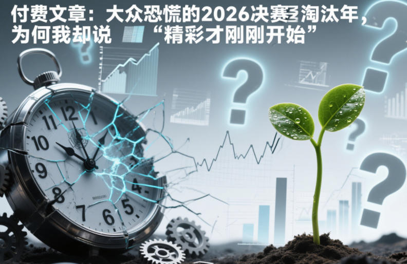 付费文章：大众恐慌的2026决赛淘汰年，为何我却说“精彩才刚刚开始”？|无忧资源社