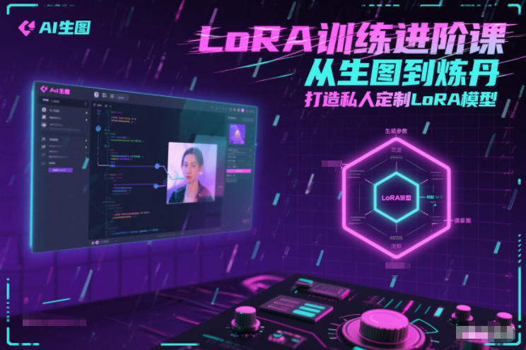 LoRA训练进阶课，从生图到炼丹，打造私人定制LoRA模型|无忧资源社