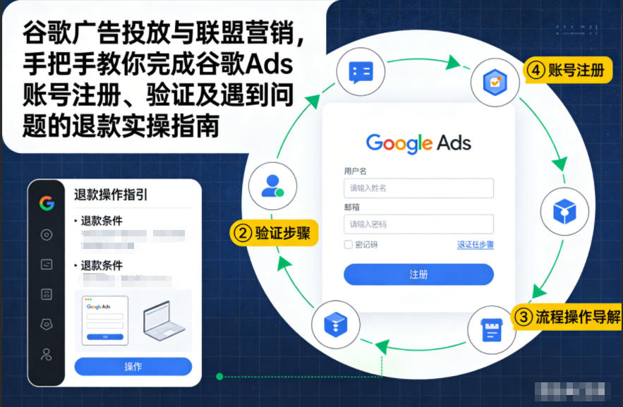 谷歌广告投放与联盟营销，手把手教你完成谷歌Ads账号注册、验证及遇到问题的退款实操指南|无忧资源社