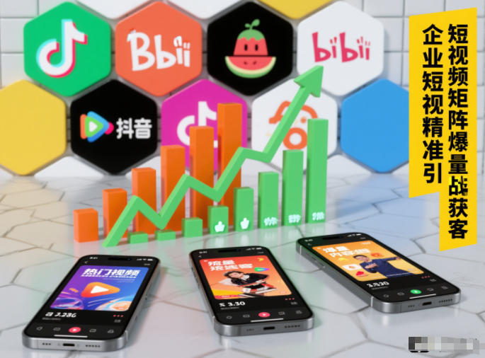 企业短视频精准引流矩阵获客，短视频矩阵爆量战法|无忧资源社
