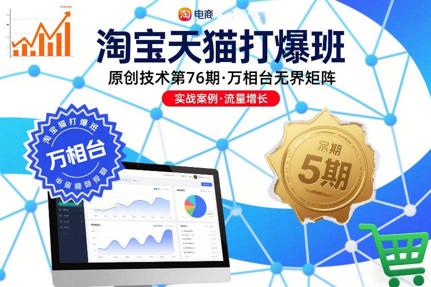 淘宝天猫打爆班原创技术第76期，万相台无界矩阵|无忧资源社