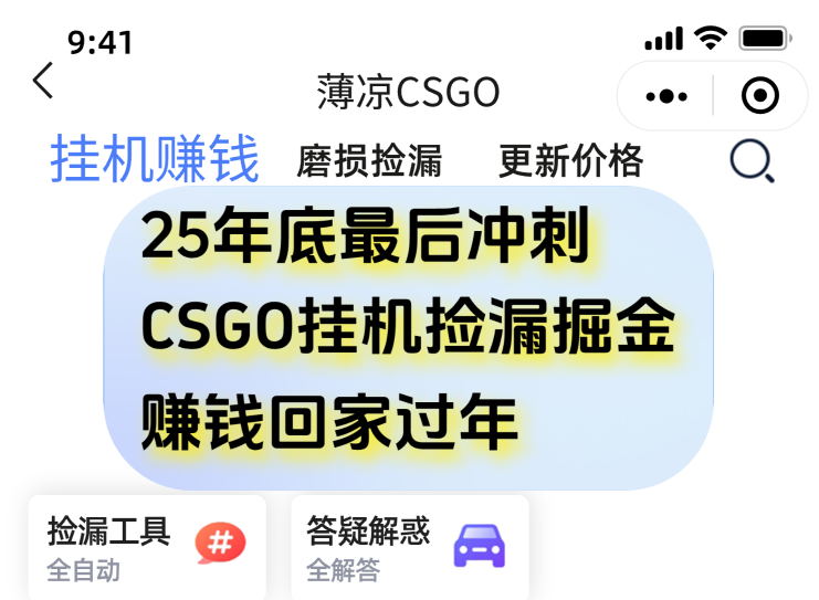 用CSGO游戏挂机捡漏掘金赚钱掘金，一部手机轻松日入500+|无忧资源社
