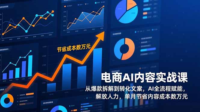 （17061期）电商AI内容实战课，从爆款拆解到转化文案，AI全流程赋能，解放人力，单月节省内容成本数万元|无忧资源社