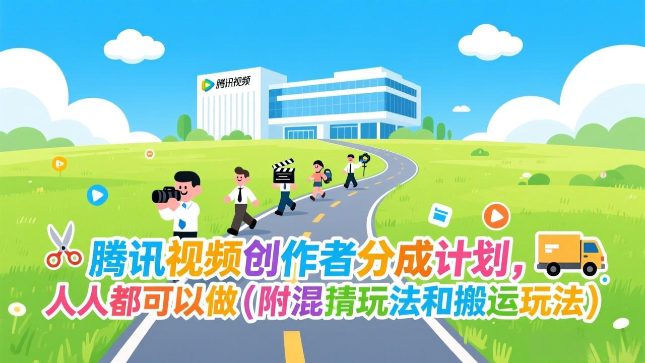 （17137期）腾讯视频创作者分成计划，人人都可以做（附混剪玩法和搬运玩法）|无忧资源社