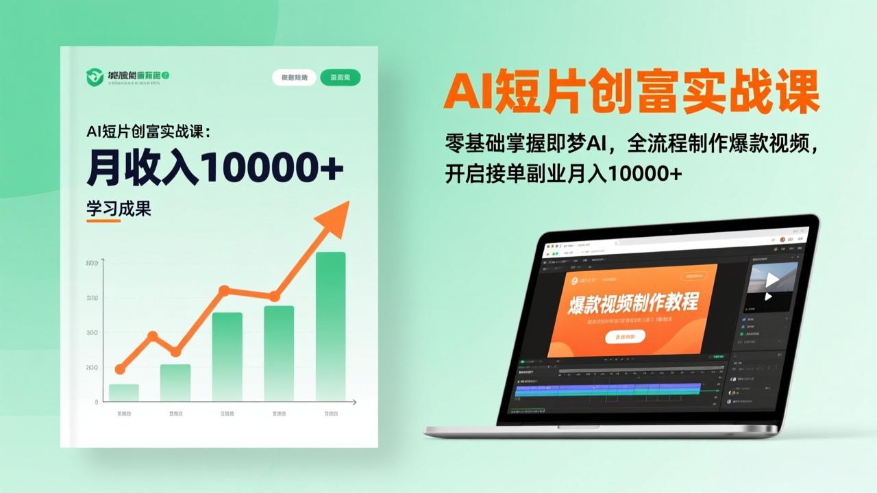 （17236期）AI短片创富实战课：零基础掌握即梦AI，全流程制作爆款视频，开启接单副业月入10000+(更新)|无忧资源社