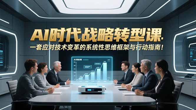 （16990期）AI时代战略转型课：一套应对技术变革的系统性思维框架与行动指南！|无忧资源社
