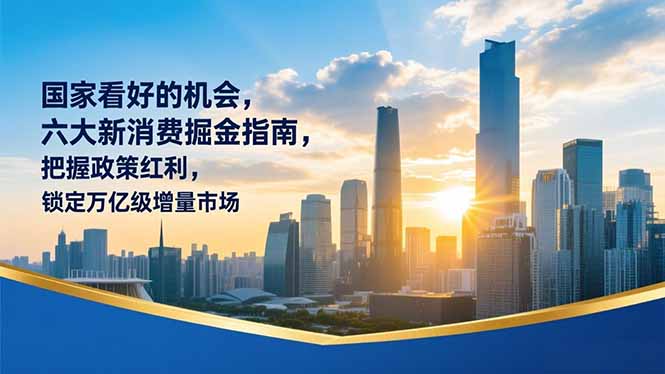 （16995期）某付费文章：国家看好的机会，六大新消费掘金指南，把握政策红利，锁定万亿级增量市场|无忧资源社