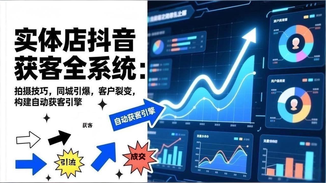 （17090期）2026实体店抖音获客全系统：拍摄技巧，同城引爆，客户裂变，构建自动获客引擎|无忧资源社