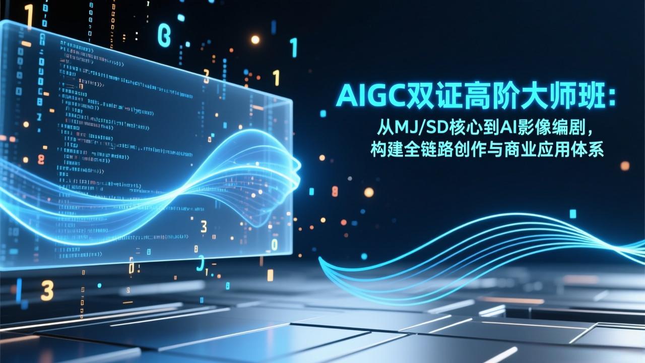 （17198期）AIGC双证高阶大师班：从MJ/SD核心到AI影像编剧，构建全链路创作与商业应用体系|无忧资源社