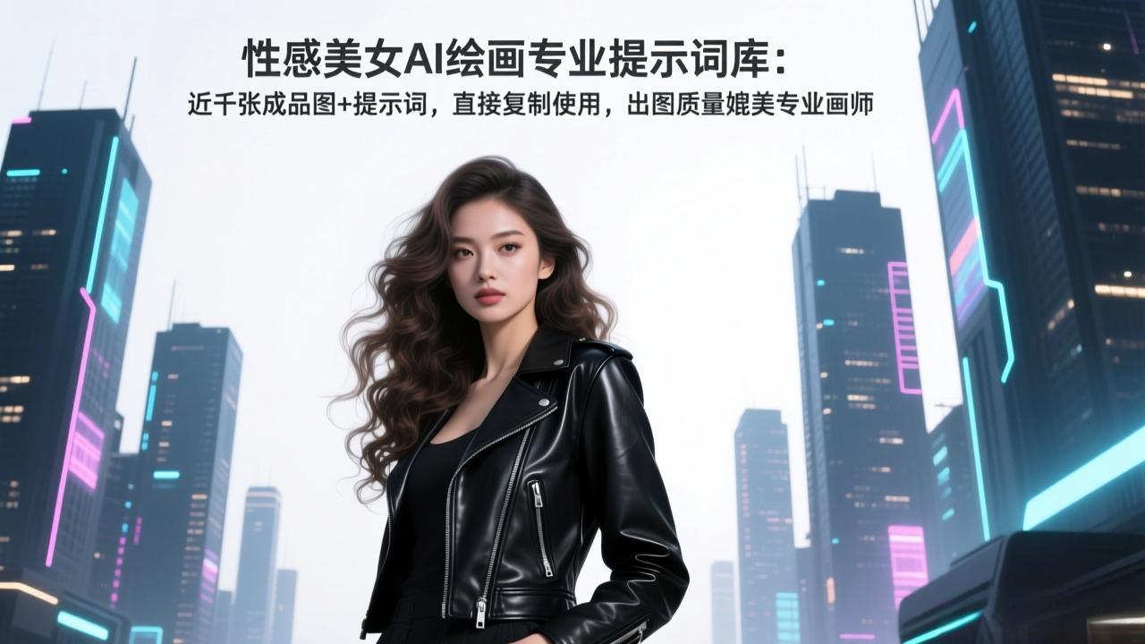 （17262期）性感美女AI绘画专业提示词库：近千张成品图+提示词，直接复制使用，出图质量媲美专业画师|无忧资源社