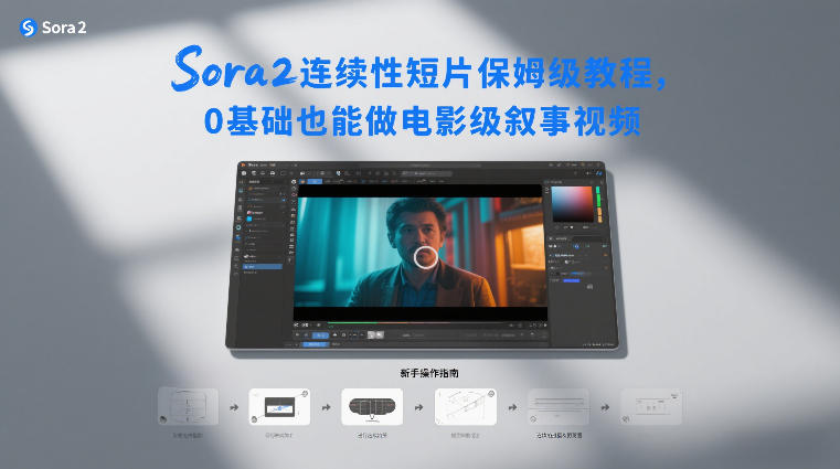 Sora2连续性短片保姆级教程，0基础也能做电影级叙事视频|无忧资源社