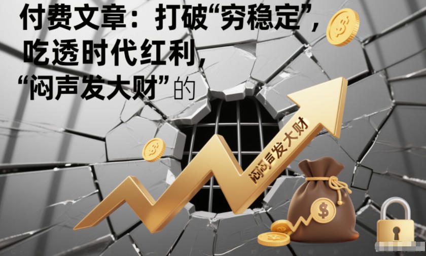 付费文章：打破“穷稳定”，吃透时代红利，“闷声发大财”的终极真谛|无忧资源社