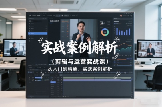 剪辑与运营实战课，从入门到精通，实战案例解析（更新2026）|无忧资源社