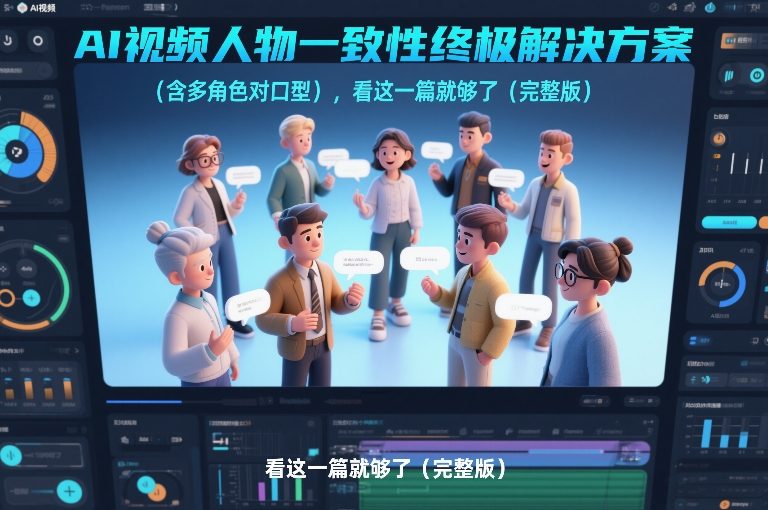 AI视频人物一致性终极解决方案（含多角色对口型），看这一篇就够了（完整版）|无忧资源社