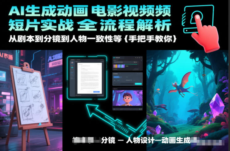 AI生成动画电影视频短片实战全流程解析，从剧本到分镜到人物一致性等手把手教你|无忧资源社