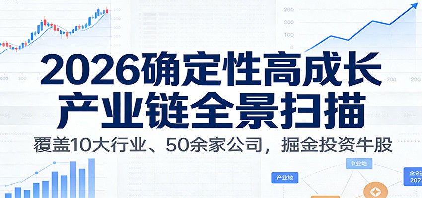 付费文章：2026确定性高成长产业链全景扫描：覆盖10大行业、50余家公司，掘金投资牛股|无忧资源社
