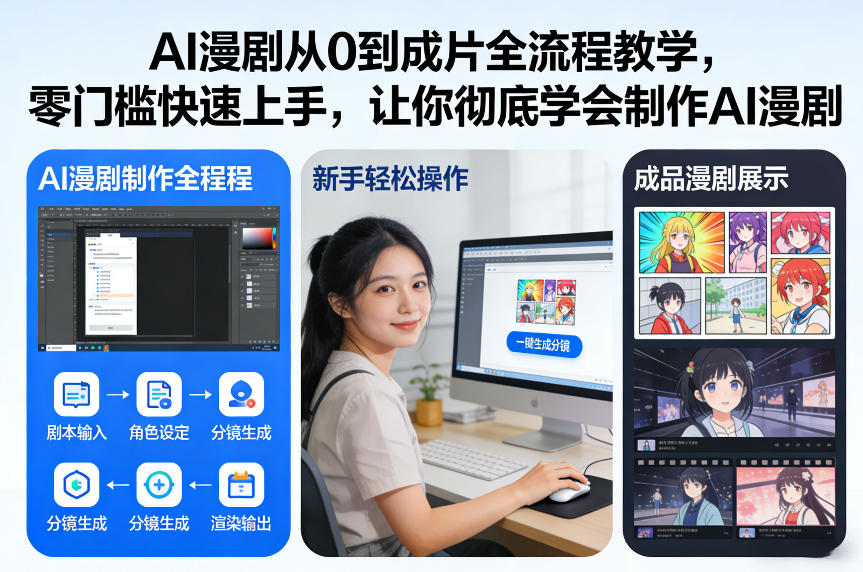 AI漫剧从0到成片全流程教学，零门槛快速上手，让你彻底学会制作AI漫剧【保姆级教程】|无忧资源社