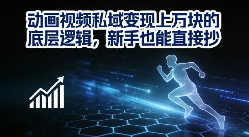 动画视频私域变现上W的底层逻辑，新手也能直接抄|无忧资源社