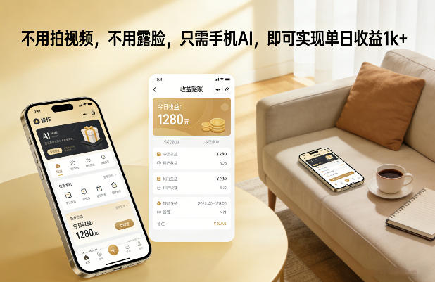 不用拍视频,不用露脸,只需手机AI,即可实现单日收益1k+【揭秘】|无忧资源社