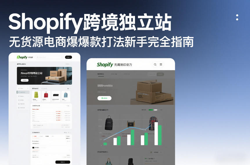 Shopify跨境独立站无货源电商爆款打法新手完全指南|无忧资源社