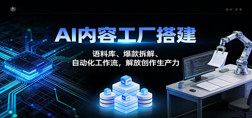 AI内容工厂搭建：语料库、爆款拆解、自动化工作流，解放创作生产力|无忧资源社