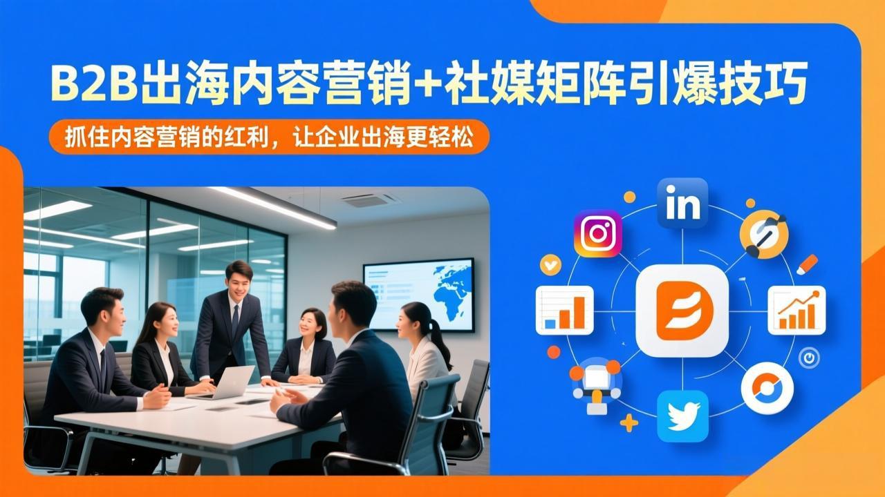 （17470期）B2B出海内容营销+社媒矩阵引爆技巧：抓住内容营销的红利，让企业出海更轻松|无忧资源社