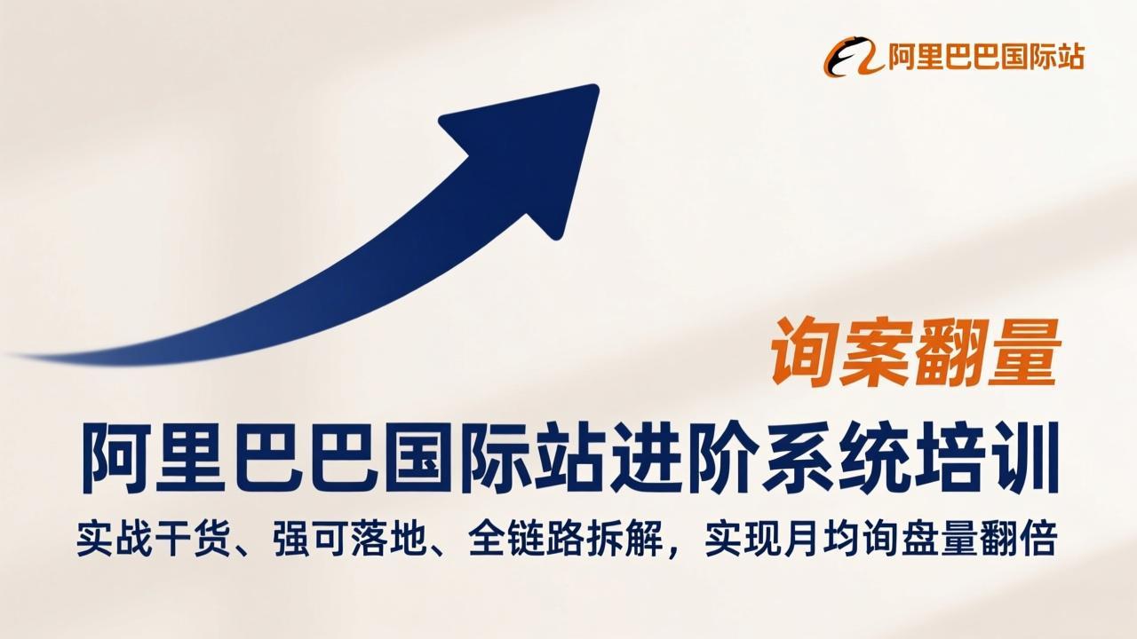 （17335期）阿里巴巴国际站进阶系统培训，实战干货、强可落地、全链路拆解，实现月均询盘量翻倍|无忧资源社