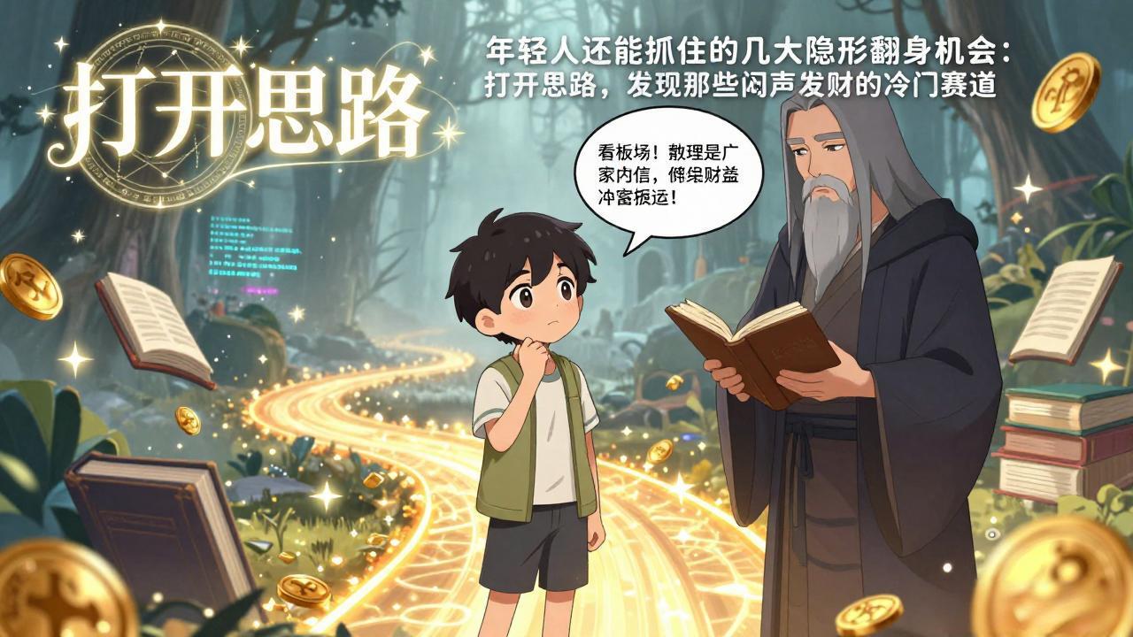 （17471期）付费文1+2：年轻人还能抓住的几大隐形翻身机会：打开思路，发现那些闷声发财的冷门赛道|无忧资源社