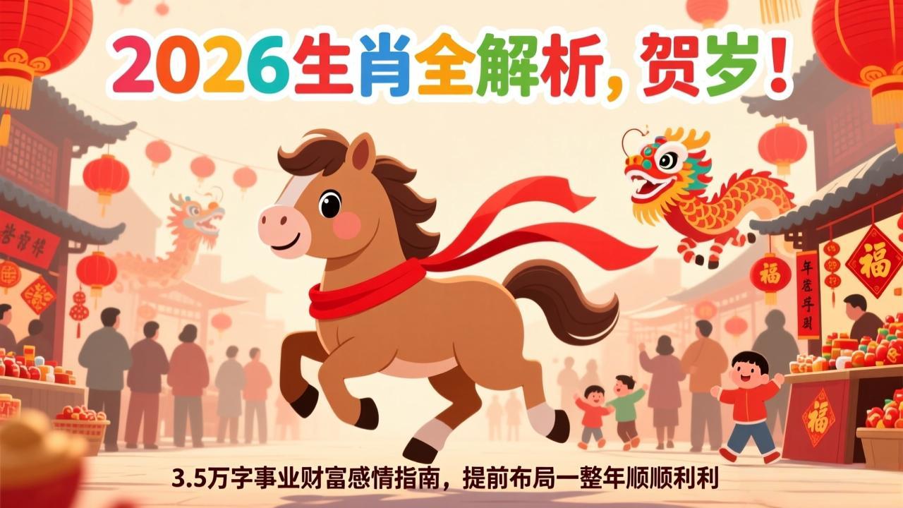 （17428期）付费文章：贺岁！2026生肖全解析，3.5万字事业财富感情指南，提前布局一整年顺顺利利|无忧资源社