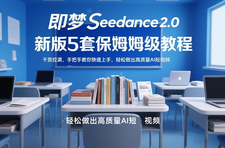 即梦Seedance2.0新版5套保姆级教程，干货拉满，手把手教你快速上手，轻松做出高质量AI短视频|无忧资源社