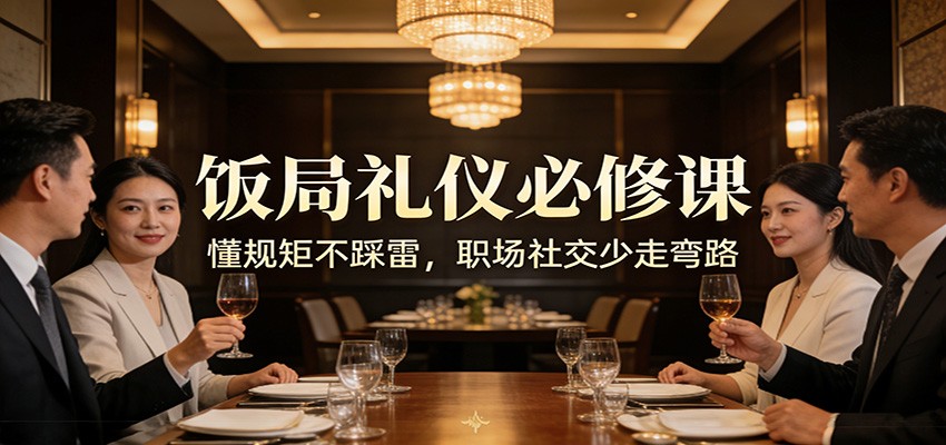 公众号收费文章：《饭局礼仪必修课：懂规矩不踩雷，职场社交少走弯路》|无忧资源社