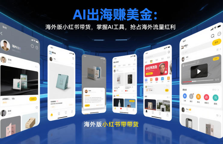 AI出海賺美金:海外版小红书带货,掌握AI工具,抢占海外流量红利(更新2026)|无忧资源社