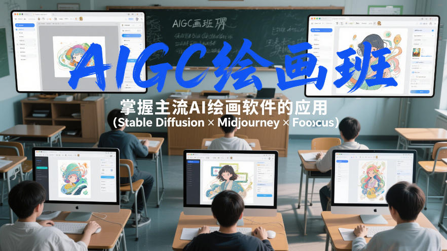 AIGC绘画班，掌握主流Ai绘画软件的应用（Stable Diffusion x Midjourney x Fooocus）|无忧资源社