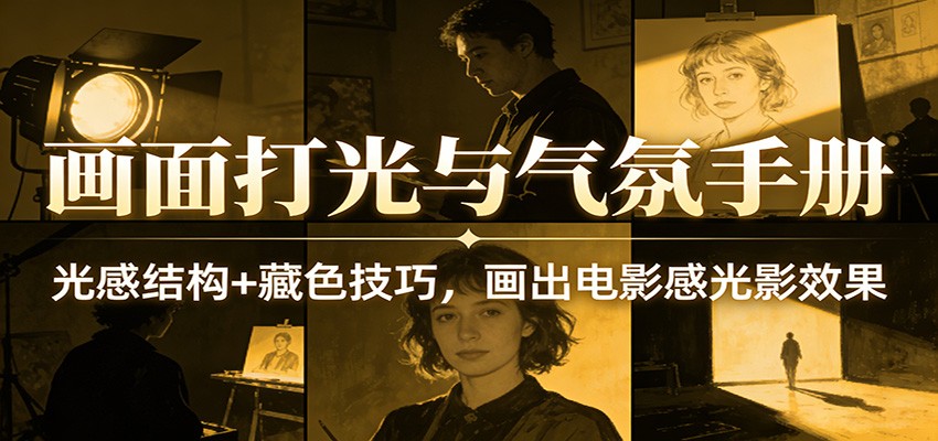 画面打光与气氛手册：光感结构+藏色技巧，画出电影感光影效果|无忧资源社