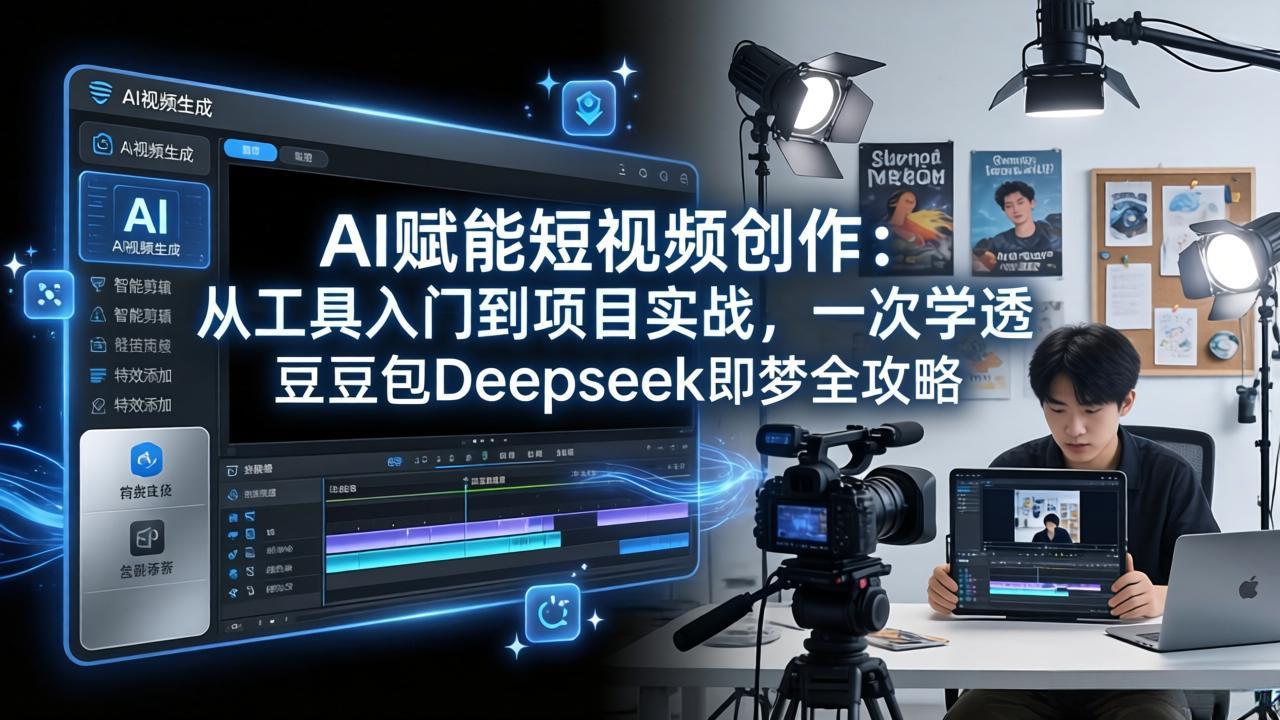 （17762期）AI赋能短视频创作：从工具入门到项目实战，一次学透豆包Deepseek即梦全攻略|无忧资源社