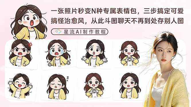 (17482期)一张照片秒变N种专属表情包,三步搞定可爱搞怪治愈风,从此斗图聊天不再到处存别人图|无忧资源社