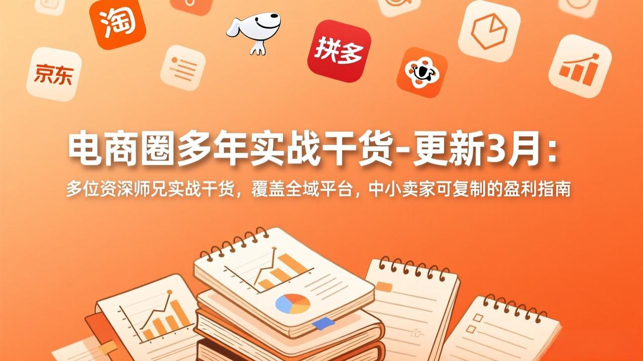 （17576期）电商圈多年实战干货-更新3月：多位资深师兄实战干货，覆盖全域平台，中小卖家可复制的盈利指南|无忧资源社