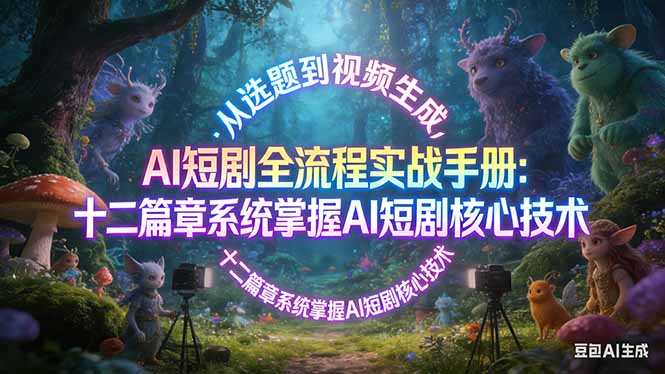 （17620期）AI 短剧全流程实战手册：从选题到视频生成，十二篇章系统掌握 AI 短剧核心技术|无忧资源社