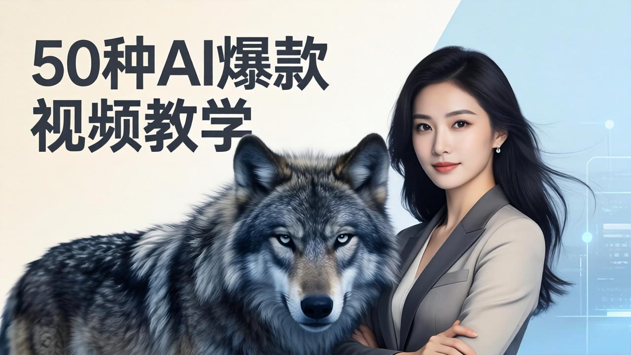 （17815期）50种AI爆款视频教学：影视级古诗词+治愈萌宠+山海经蛟龙，高阶宝典商业落地|无忧资源社